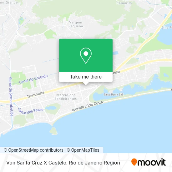 Van Santa Cruz X Castelo map
