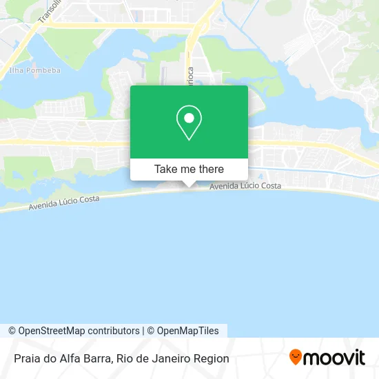 Praia do Alfa Barra map