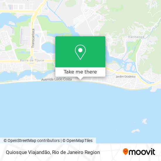 Quiosque Viajandão map