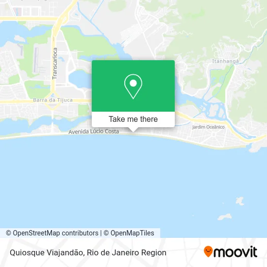 Quiosque Viajandão map