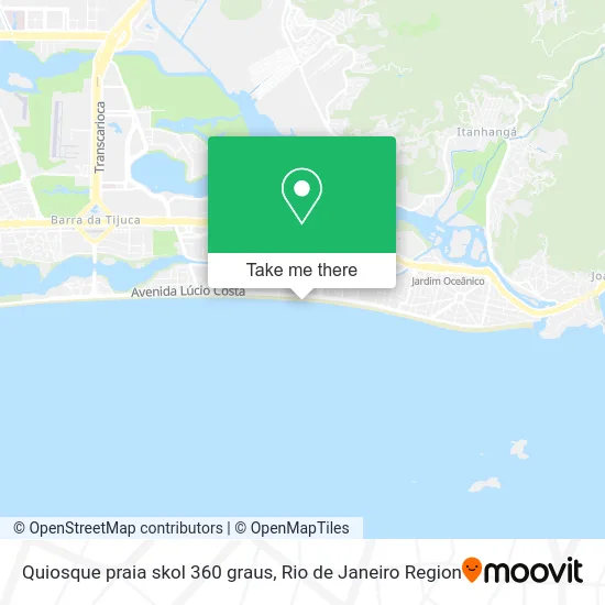 Quiosque praia skol 360 graus map