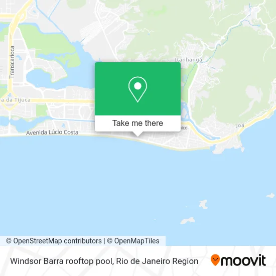 Windsor Barra rooftop pool map