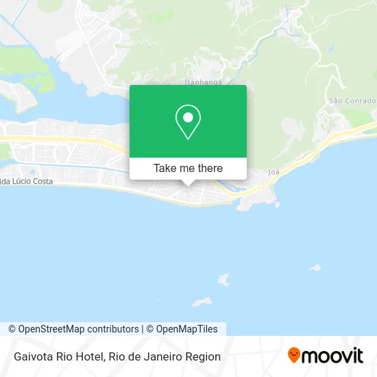Gaivota Rio Hotel map