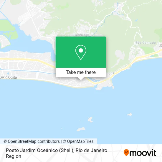 Posto Jardim Oceânico (Shell) map