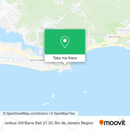 onibus Util Barra Bali 21:20 map