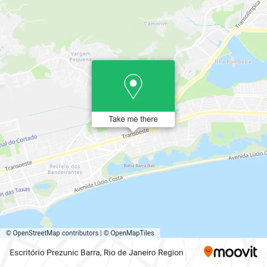 Escritório Prezunic Barra map