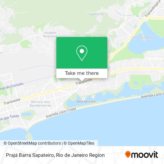 Prajá Barra Sapateiro map