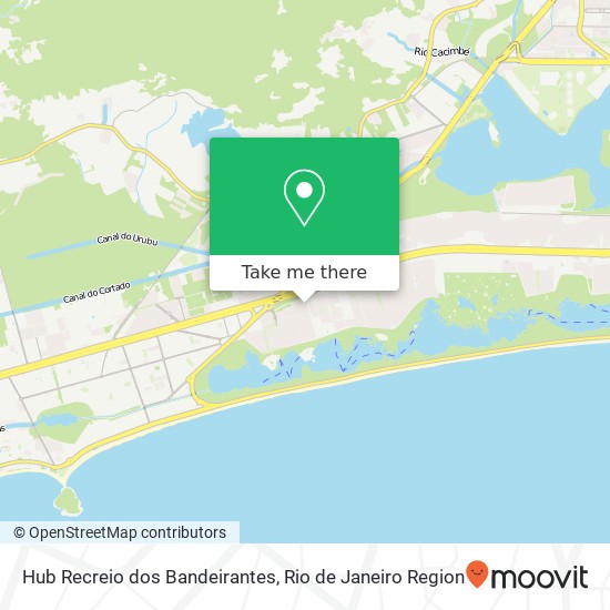 Hub Recreio dos Bandeirantes map