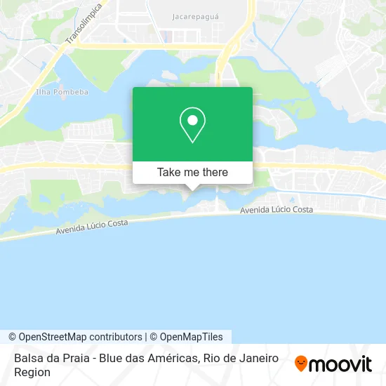 Balsa da Praia - Blue das Américas map