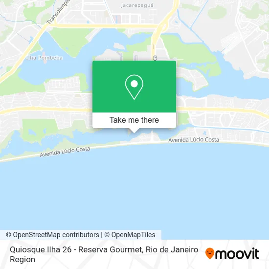 Quiosque Ilha 26 - Reserva Gourmet map