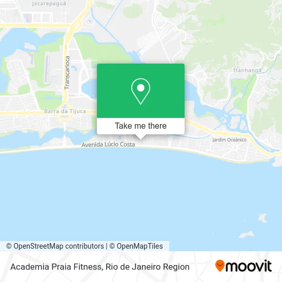 Academia Praia Fitness map