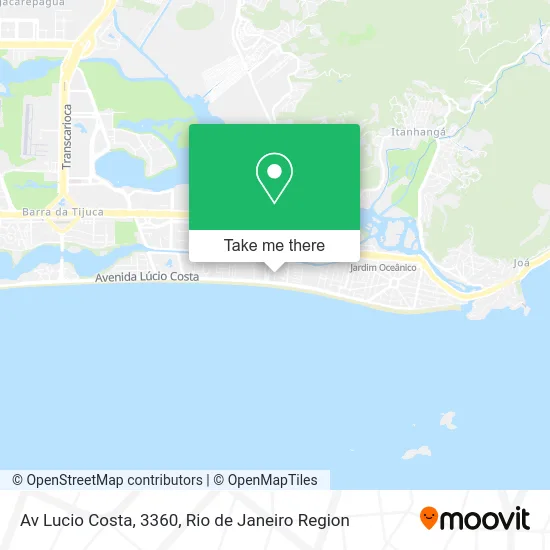 Av Lucio Costa, 3360 map