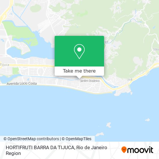 Mapa HORTIFRUTI BARRA DA TIJUCA