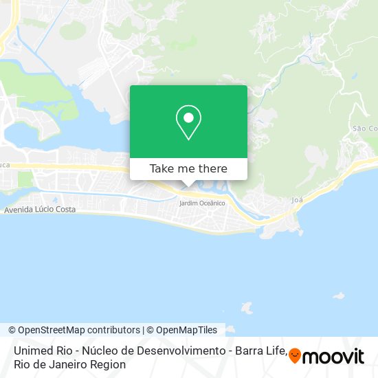 Unimed Rio - Núcleo de Desenvolvimento - Barra Life map