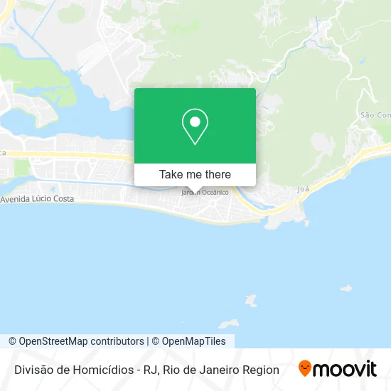 Divisão de Homicídios - RJ map