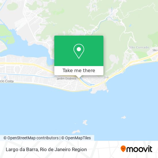 Mapa Largo da Barra