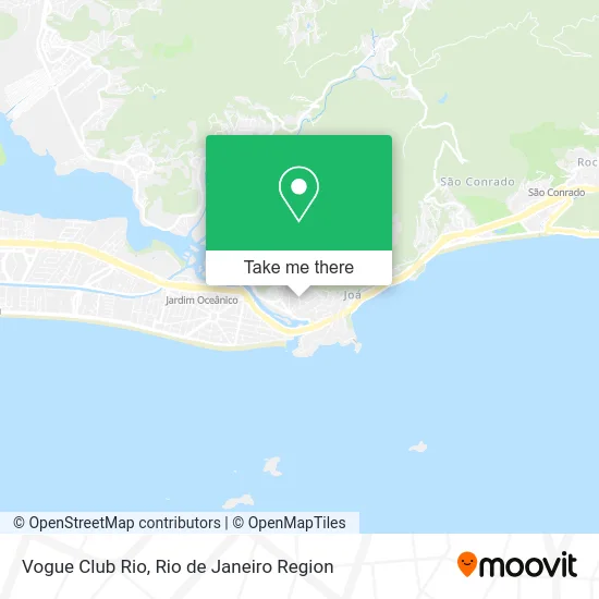 Vogue Club Rio map
