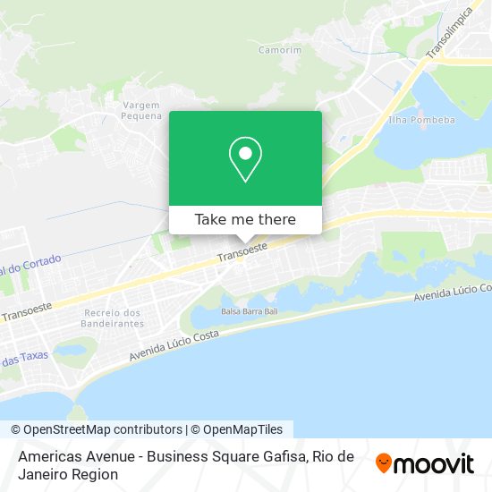 Mapa Americas Avenue - Business Square Gafisa