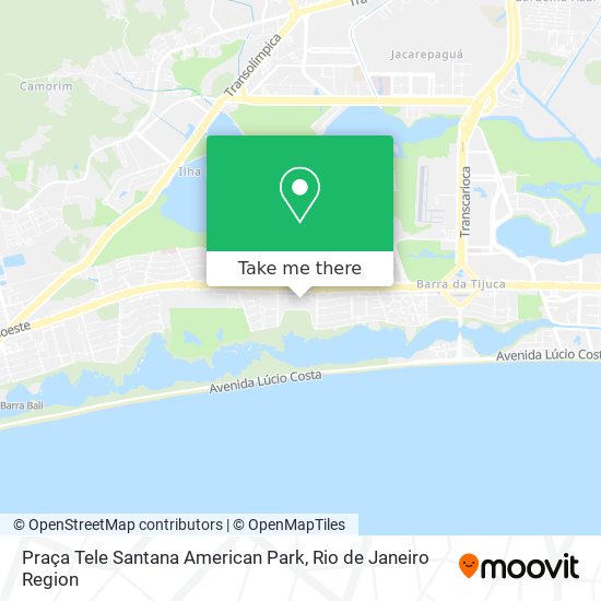 Praça Tele Santana American Park map