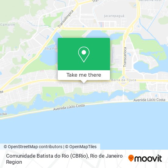 Mapa Comunidade Batista do Rio (CBRio)
