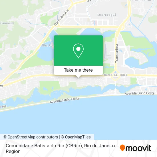 Comunidade Batista do Rio (CBRio) map
