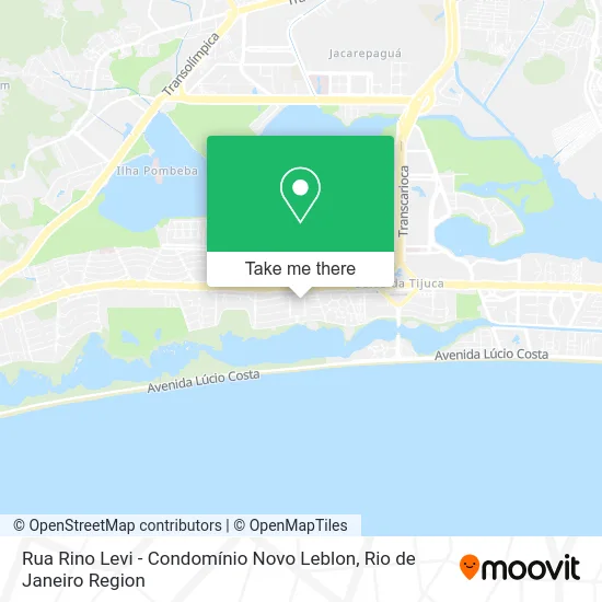 Rua Rino Levi - Condomínio Novo Leblon map