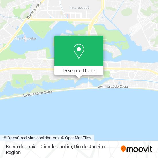 Mapa Balsa da Praia - Cidade Jardim