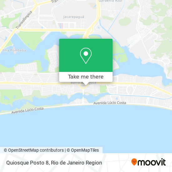 Mapa Quiosque Posto 8