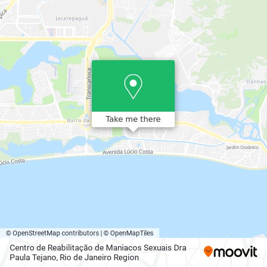 Mapa Centro de Reabilitação de Maniacos Sexuais Dra Paula Tejano