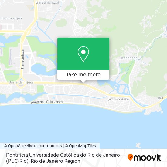 Pontifícia Universidade Católica do Rio de Janeiro (PUC-Rio) map