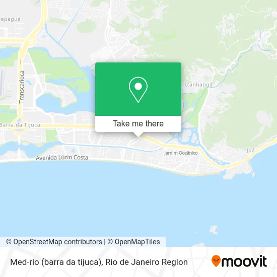 Med-rio (barra da tijuca) map