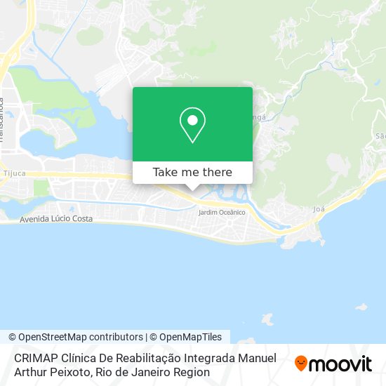 CRIMAP Clínica De Reabilitação Integrada Manuel Arthur Peixoto map