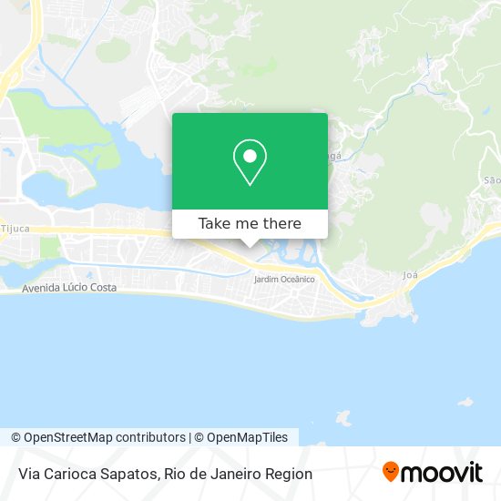 Via Carioca Sapatos map