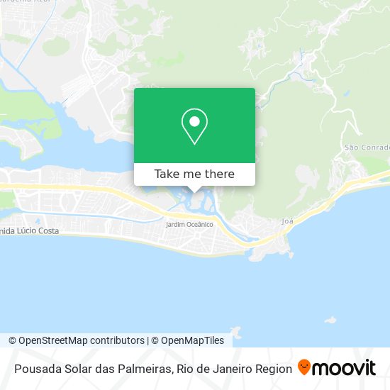 Mapa Pousada Solar das Palmeiras