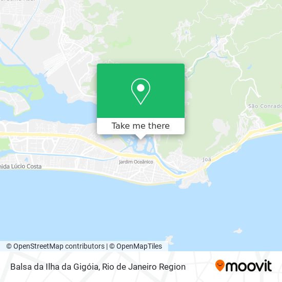 Mapa Balsa da Ilha da Gigóia