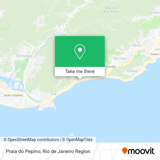 Praia do Pepino map