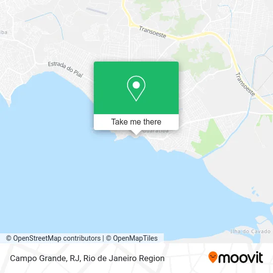 Campo Grande, RJ map