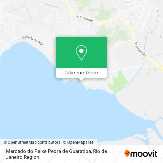 Mercado do Peixe Pedra de Guaratiba map