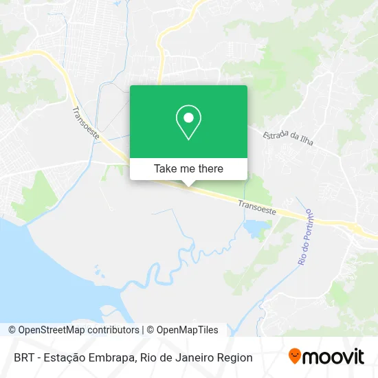 BRT - Estação Embrapa map