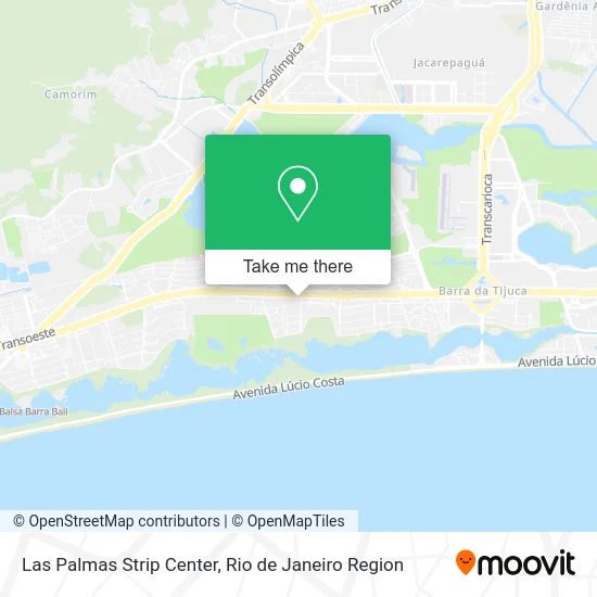 Las Palmas Strip Center map