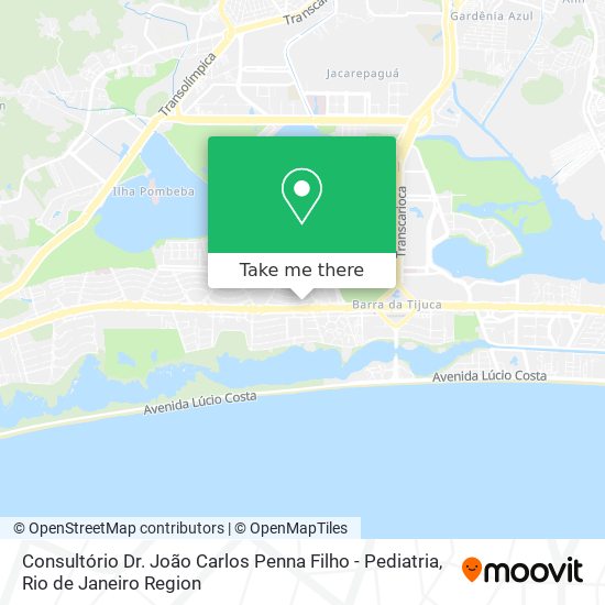 Consultório Dr. João Carlos Penna Filho - Pediatria map