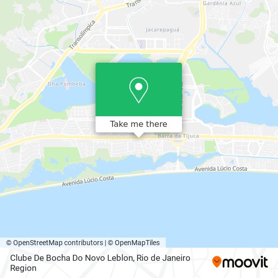 Clube De Bocha Do Novo Leblon map