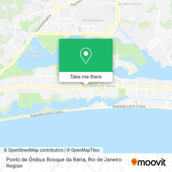 Ponto de Ônibus Bosque da Barra map