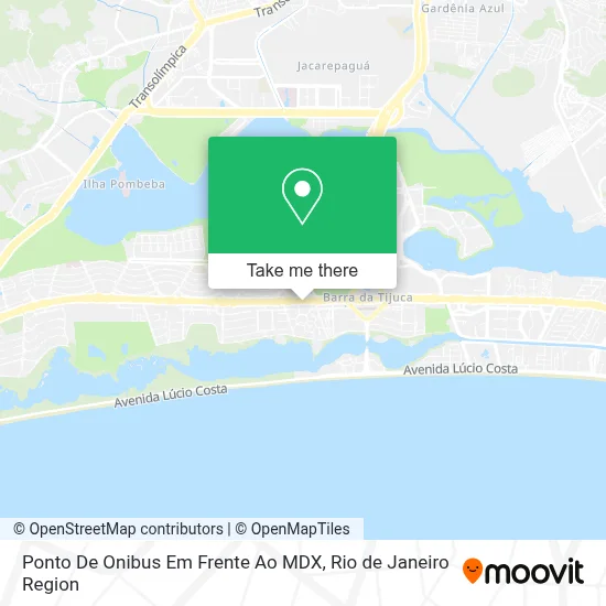 Ponto De Onibus Em Frente Ao MDX map