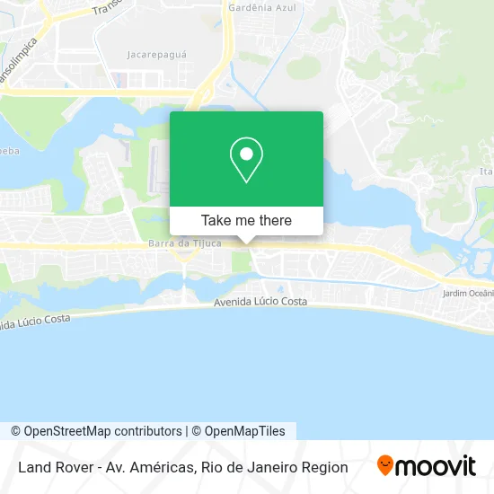 Land Rover -	Av. Américas map