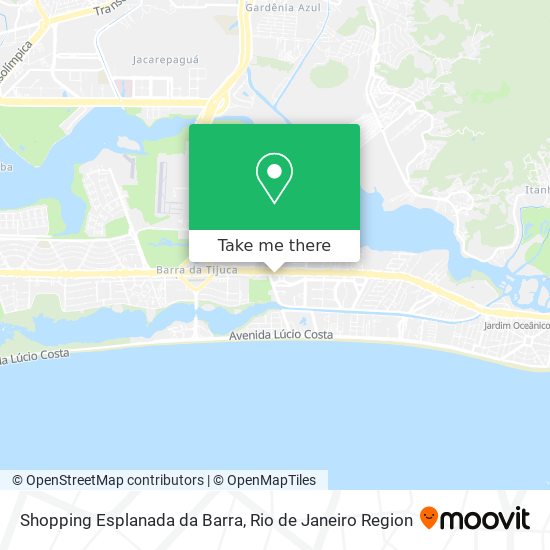 Mapa Shopping Esplanada da Barra