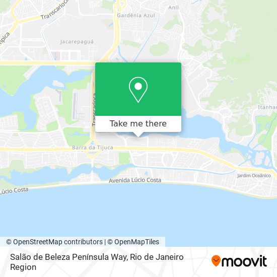 Salão de Beleza Península Way map