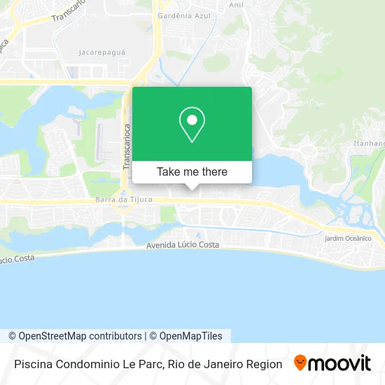 Piscina Condominio Le Parc map