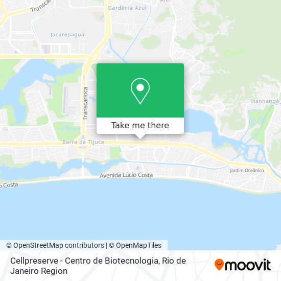 Mapa Cellpreserve - Centro de Biotecnologia