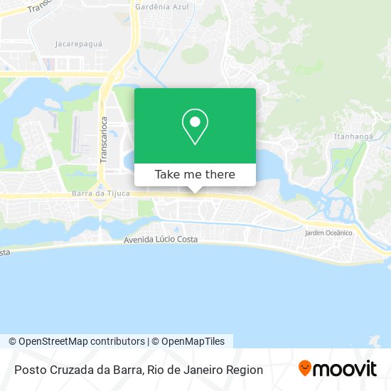 Posto Cruzada da Barra map